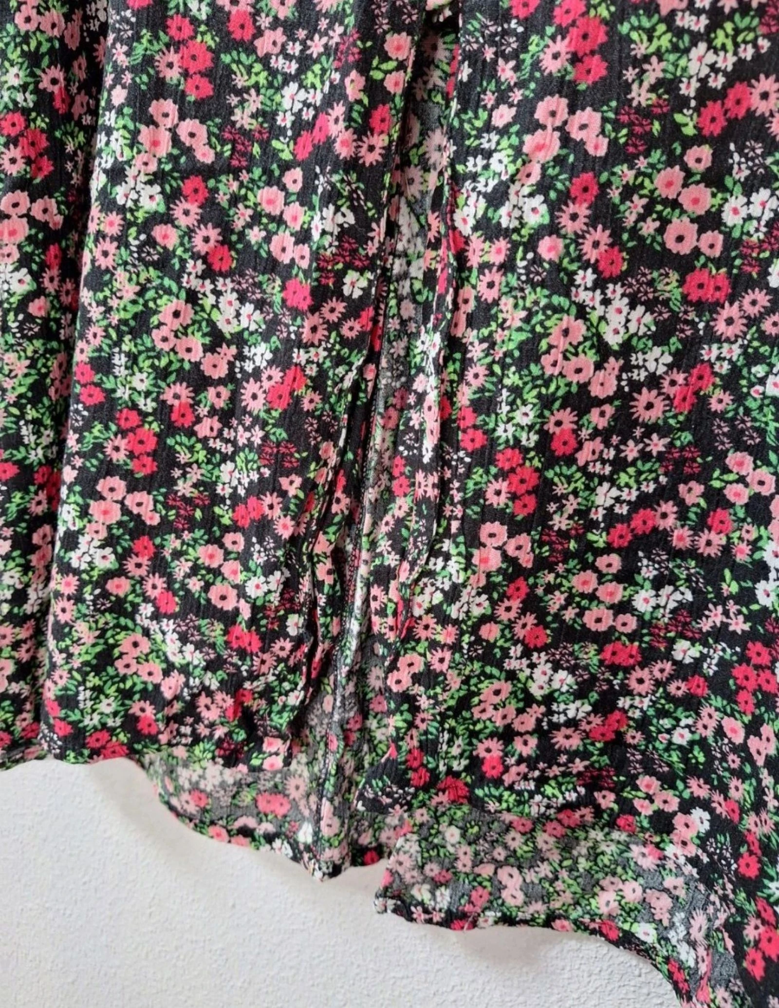 Naf Naf floral midi skirt 100% viscose size M – photo 6